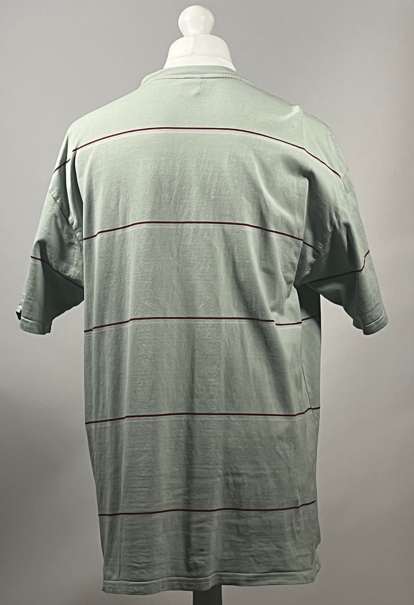 Santa Cruz Sage Green Striped Skate T-Shirt