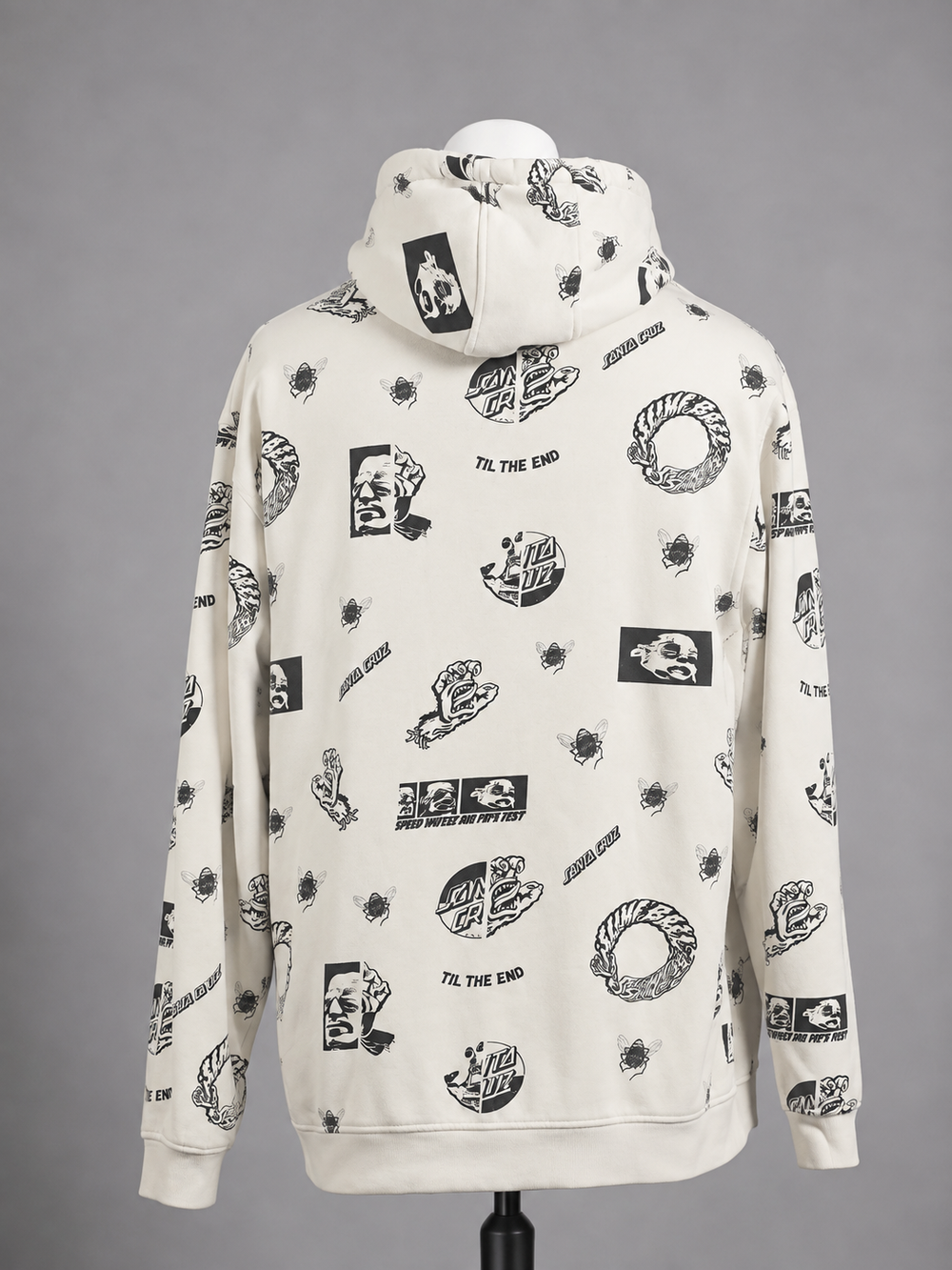 Santa Cruz Til The End All Over Print Hoodie XL