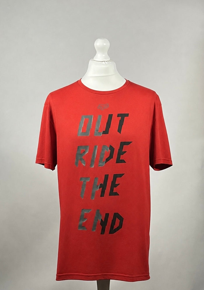 Fox Racing Out Ride The End T-Shirt - Red - Size XL