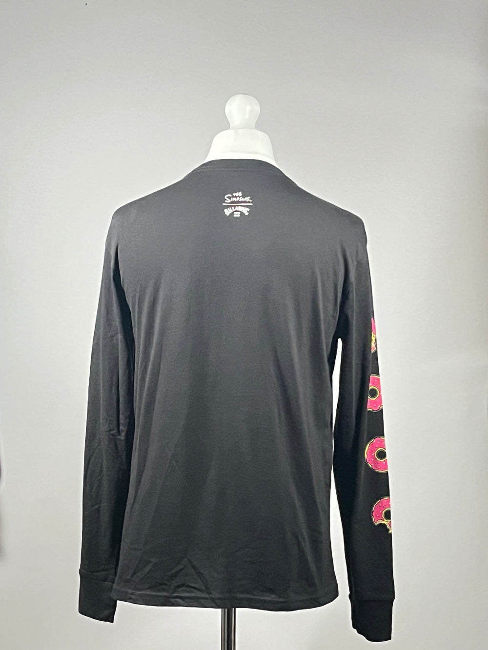 Billabong x The Simpsons Homer Donut Long Sleeve T-Shirt - Black - Size M