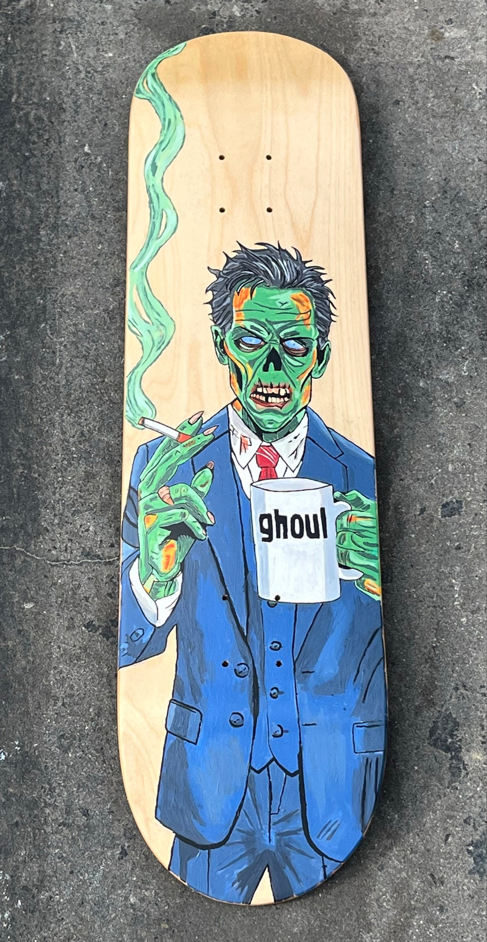 Ghoul Zombie Businessman deck — detail