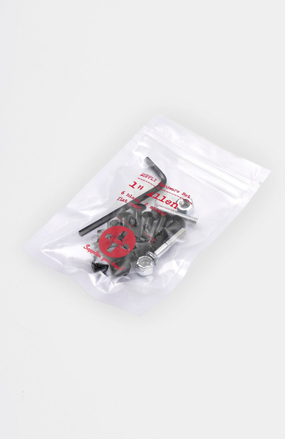 Zupply 1 inch Allen mounting hardware pack angled view