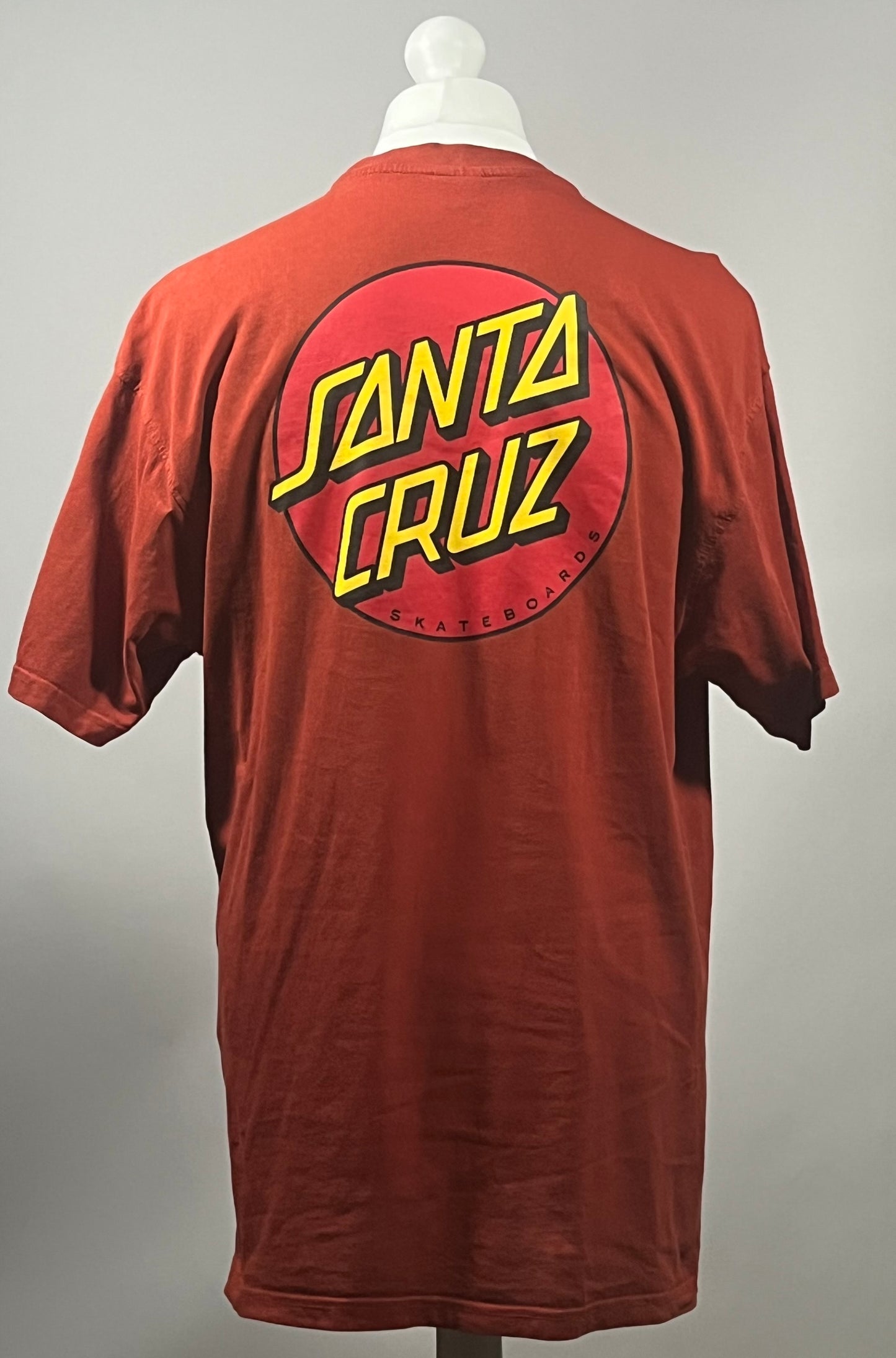Santa Cruz Classic Dot Rust Red Skate T-Shirt