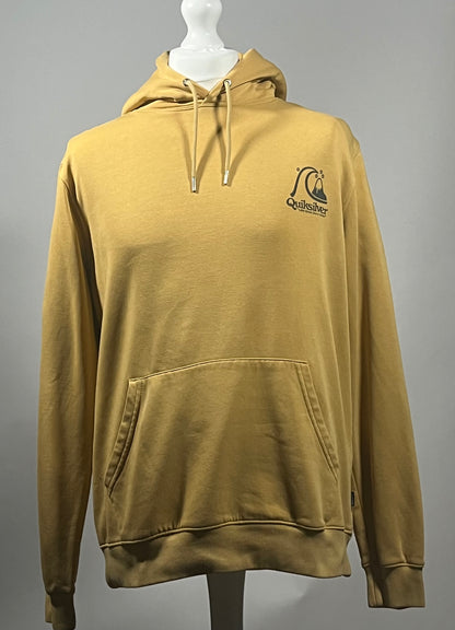 Quiksilver Mustard Logo Sleeve Print Hoodie