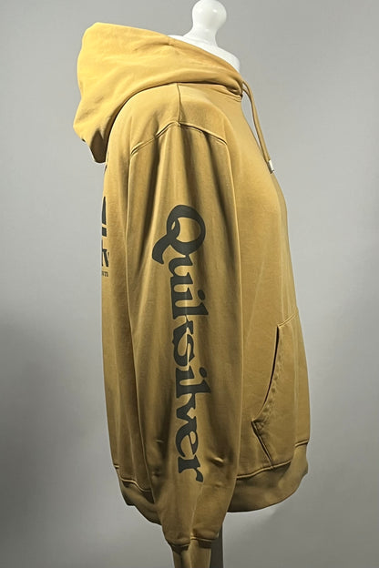 Quiksilver Mustard Logo Sleeve Print Hoodie