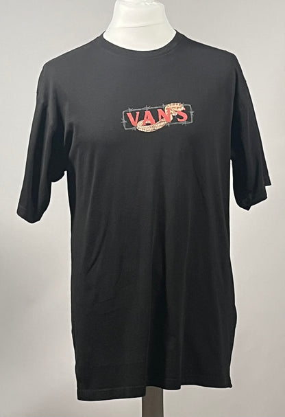 Vans Snake Logo Black Skate T-Shirt