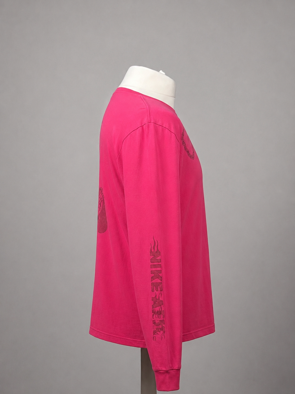 Nike A.I.R. Graphic Long Sleeve T-Shirt - Hyper Pink - Size L