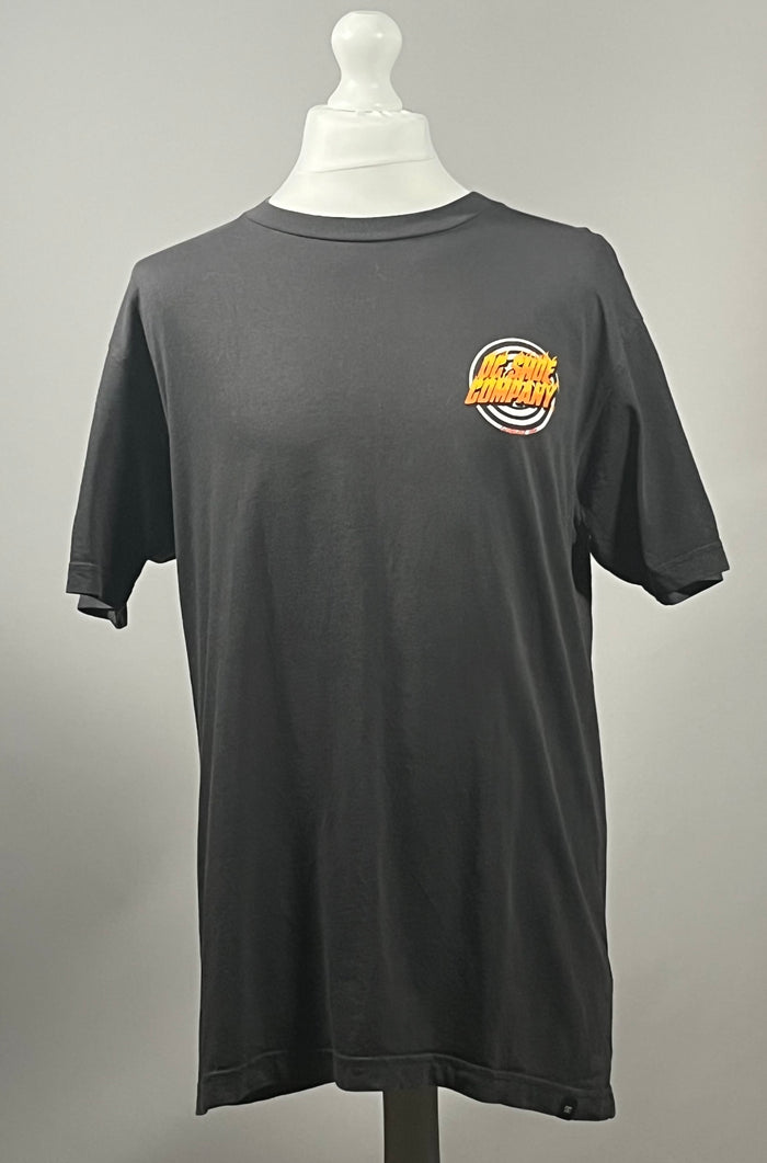 DC Shoes Company Flame Graphic Black T-Shirt