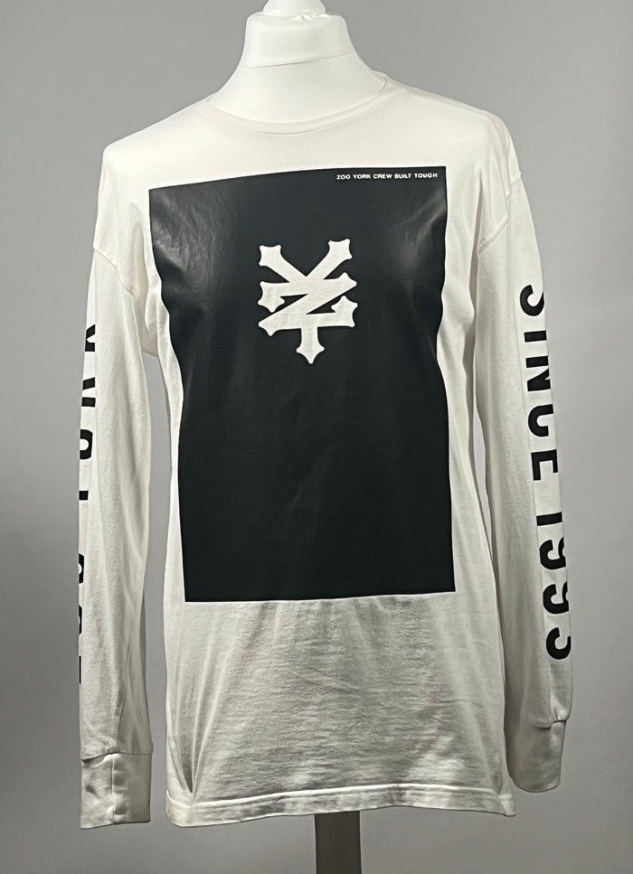 Zoo York Long Sleeve Graphic Skate T-Shirt White
