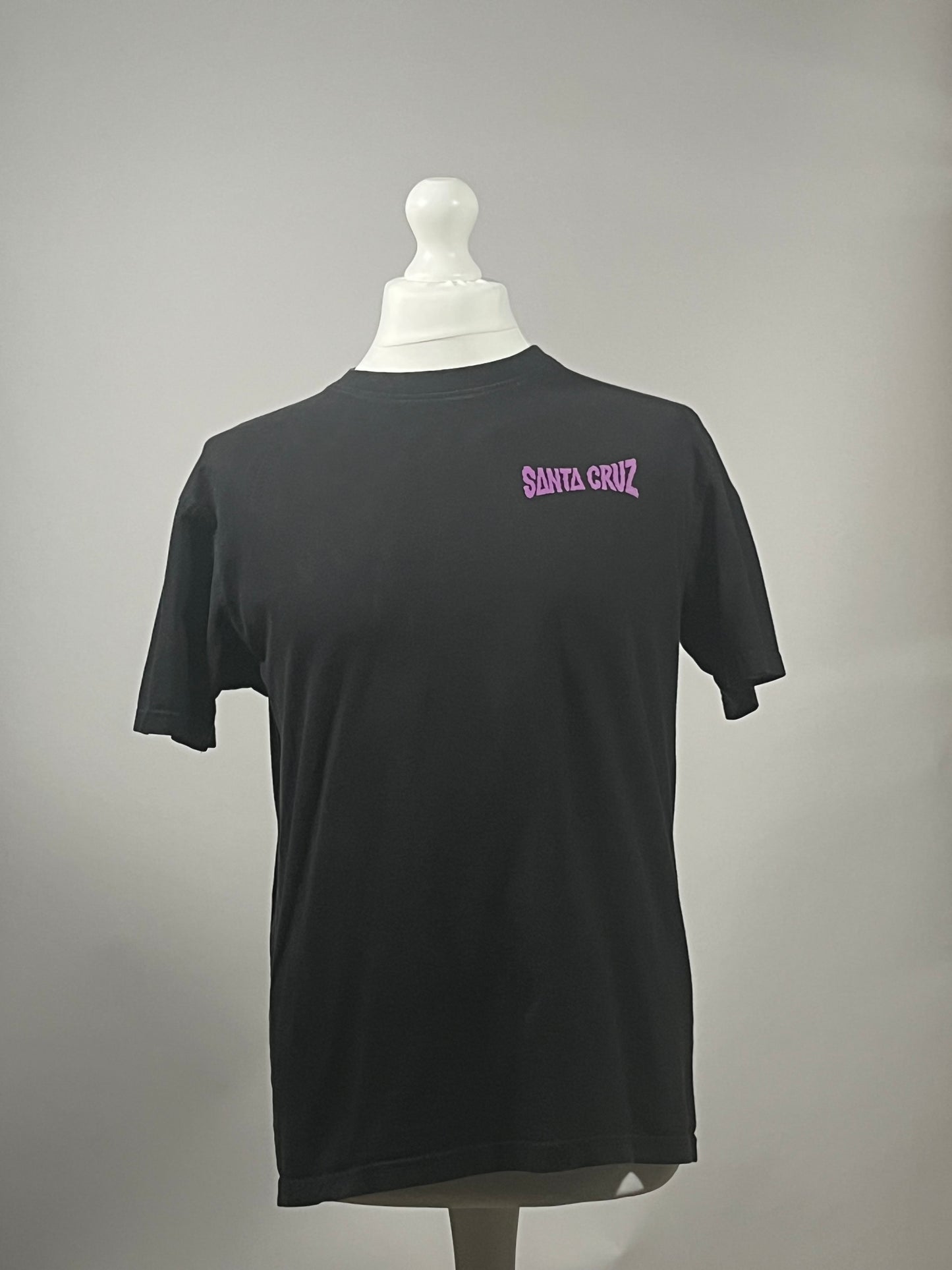 Santa Cruz Black Spiral Logo T-Shirt Purple Graphic