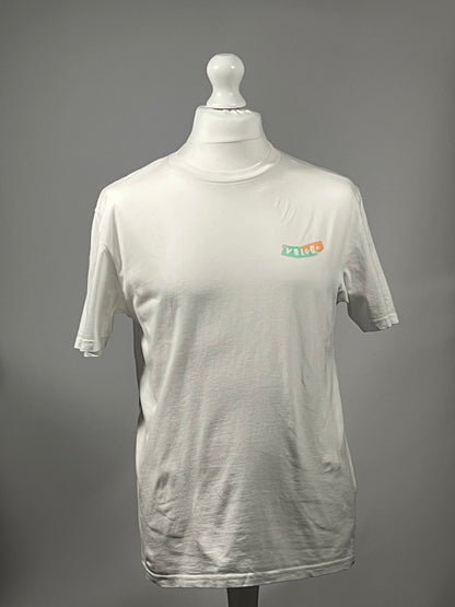 Volcom White Logo Back Print Skate T-Shirt