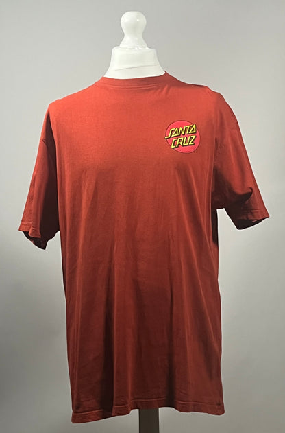 Santa Cruz Classic Dot Rust Red Skate T-Shirt