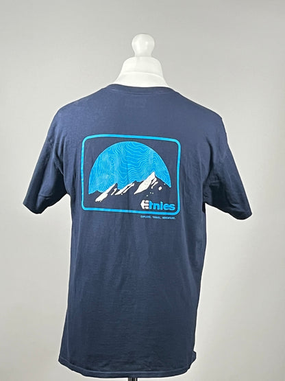 Etnies Mountain Graphic T-Shirt - Navy - Size L