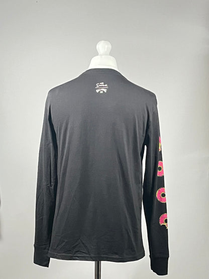 Billabong x The Simpsons Homer Donut Long Sleeve T-Shirt - Black - Size M