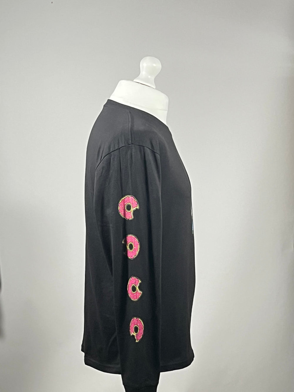Billabong x The Simpsons Homer Donut Long Sleeve T-Shirt - Black - Size M
