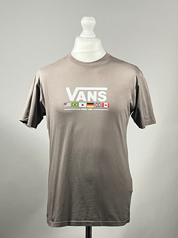 Vans International Flags T-Shirt - Grey - Size M